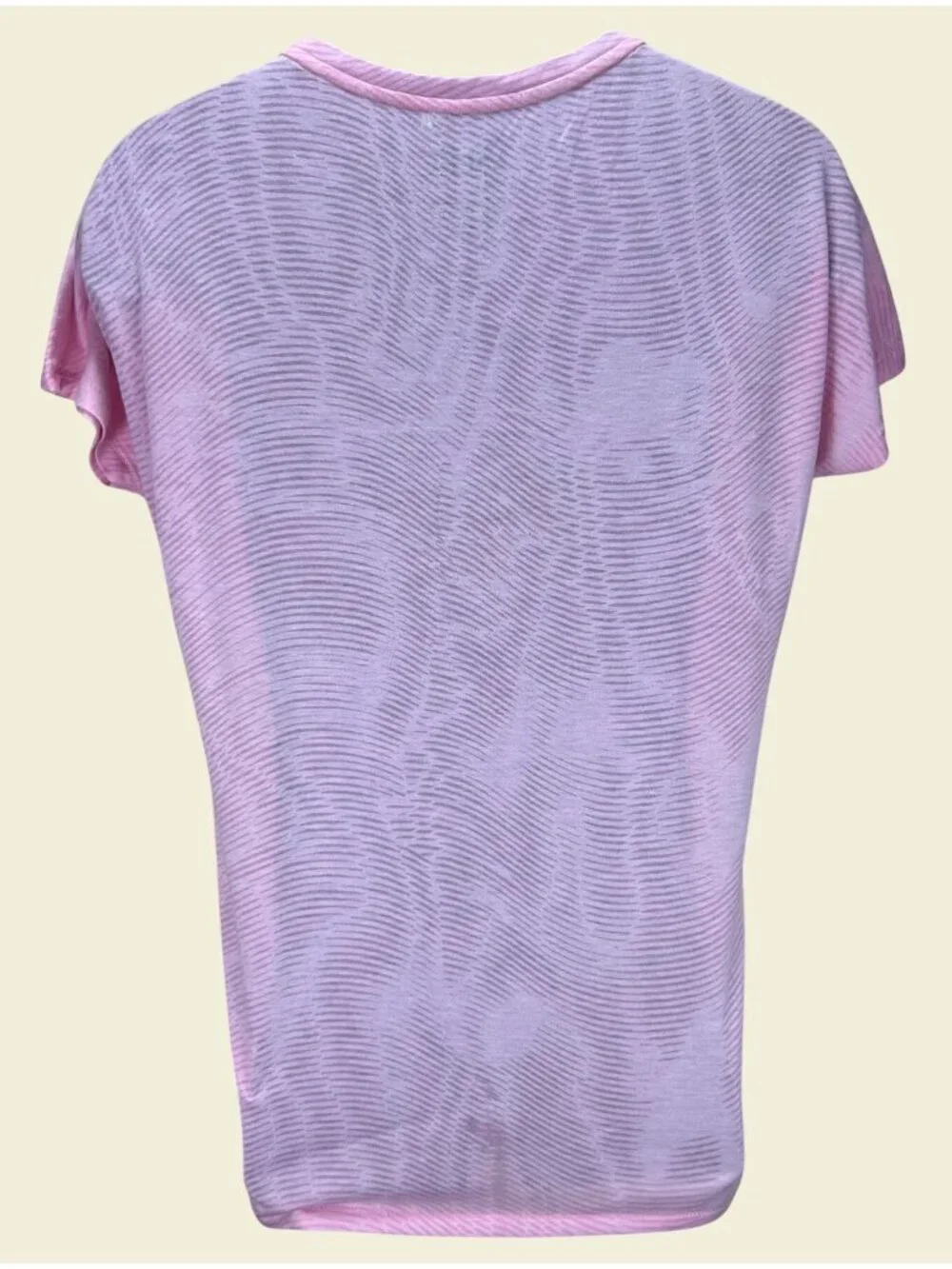 Nike Dri-Fit Loose Fit Pink Sheer Tshirt Size Small